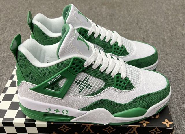 Women Air Jordan 4 Cement Iv Green